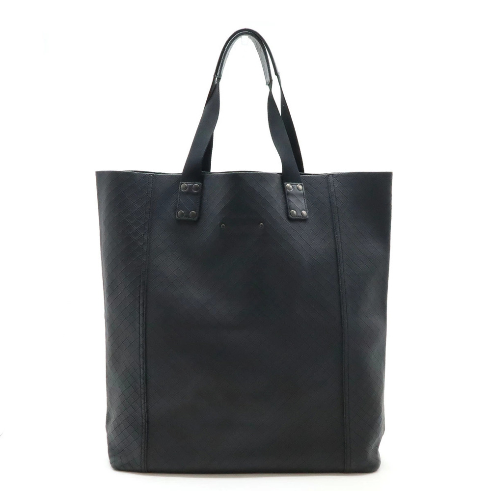 BOTTEGA VENETA Intreccio Mirage Tote Bag Shoulder Leather Black